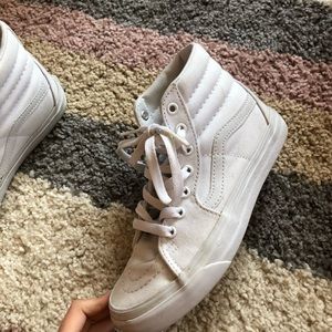 White Sk8 Hi women vans